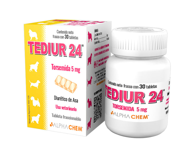 Tediur 24 5 mg 30 Tabletas ( Diurético - Torsemida ) temporalmente agotado